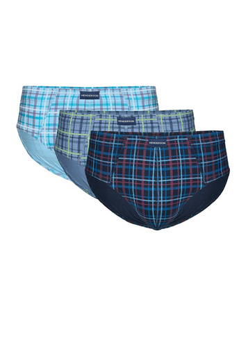 Henderson 1446 K708 Slipuri bărbați 3-pack 100% bumbac moi clasici