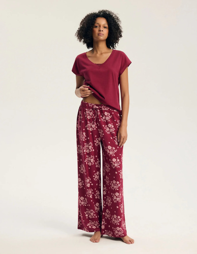 Henderson Greta 45405 Pijamale damă 100% bumbac dantelă pantaloni lungi
