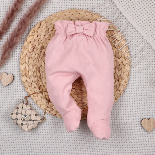 Set bebeluși NINI Little Mouse bumbac organic body pantaloni căciuliță fete