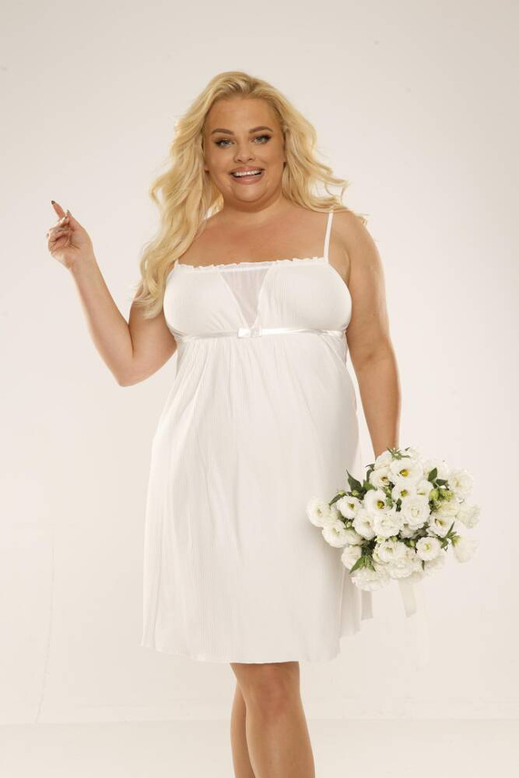 691 Freya Forex cămașă de noapte fără bretele - ecru