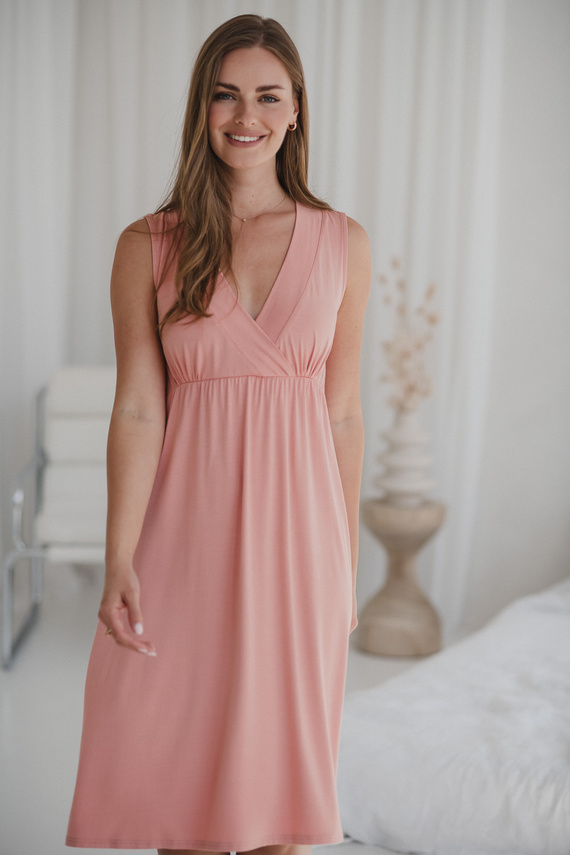 Star Light Cămașă de noapte pentru maternitate și alăptare, trandafir din plante Milk&Love - viscoză de bambus | Confort și feminitate