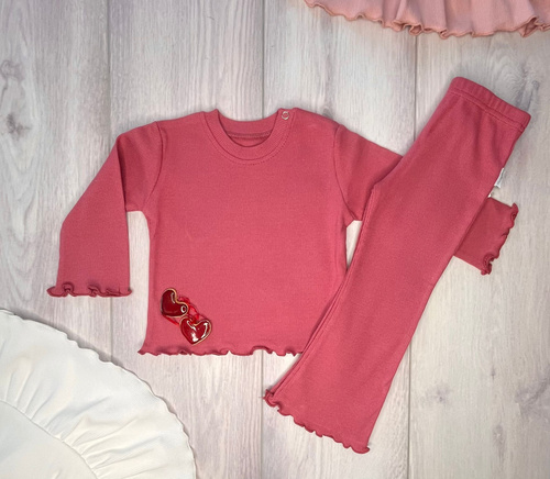 BI004 Bluză fetiță cu mânecă lungă Mamatti - roz