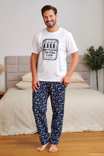 Pijamale bărbați Doctor Nap 7554 Sunny Coast bumbac pantaloni lungi