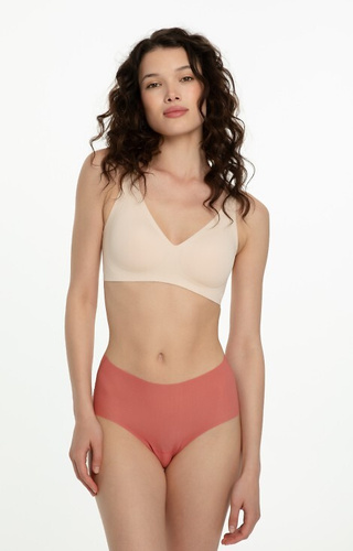 Chiloți Mousse Maxi Julimex coral - chiloți de damă fără cusături, invizibili sub haine