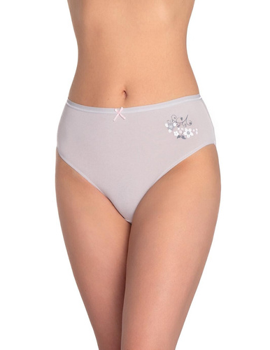 Chiloți de damă L-120BI-96 Lama gri grafit - bumbac, set de 3, confortabili și clasici