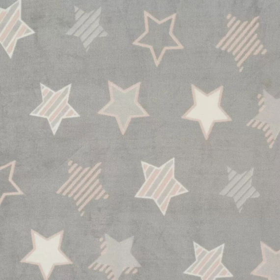 Lenjerie de pat din catifea Flano 4 stele Eurofirany gri