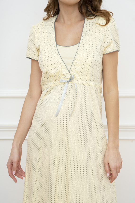 Felicita Nightdress Italian Fashion - galben