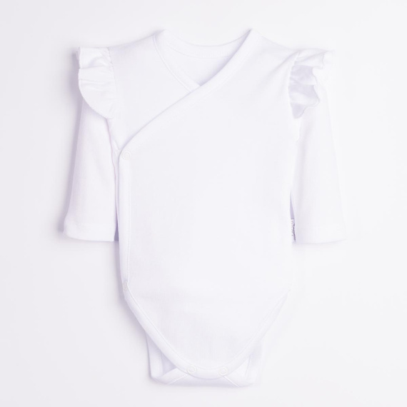 Body tip petrecut Nicol Tosia 225092 100% bumbac alb mânecă lungă