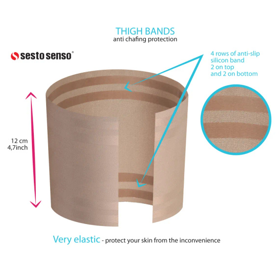 Benzile autoportante pentru coapsa barbati Sesto Senso bej