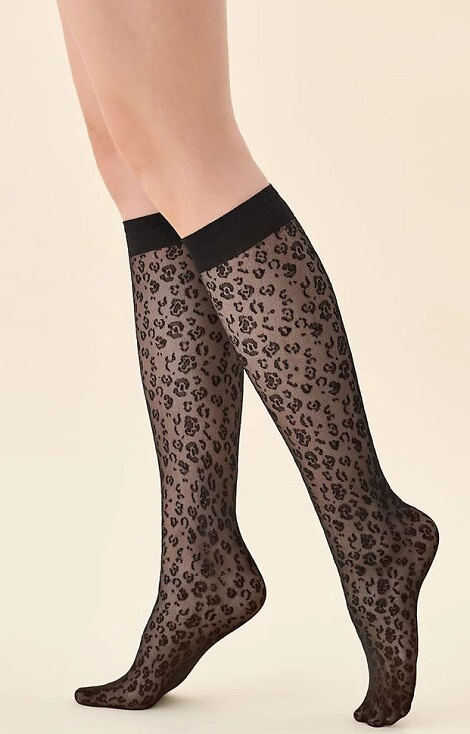 575 Esma Șosete până la genunchi 20 den Gabriella negru