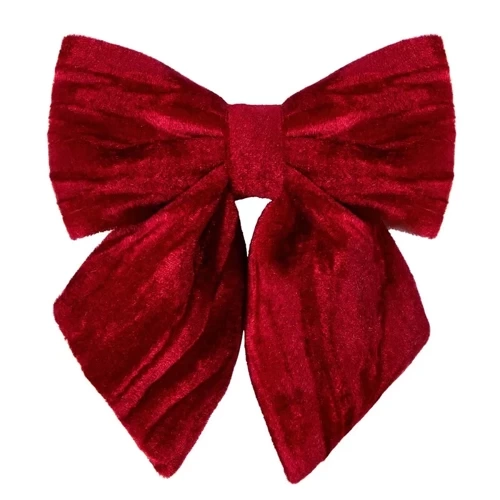 Fundita decoratiune de Craciun 436, din eurodrape de catifea, visiniu