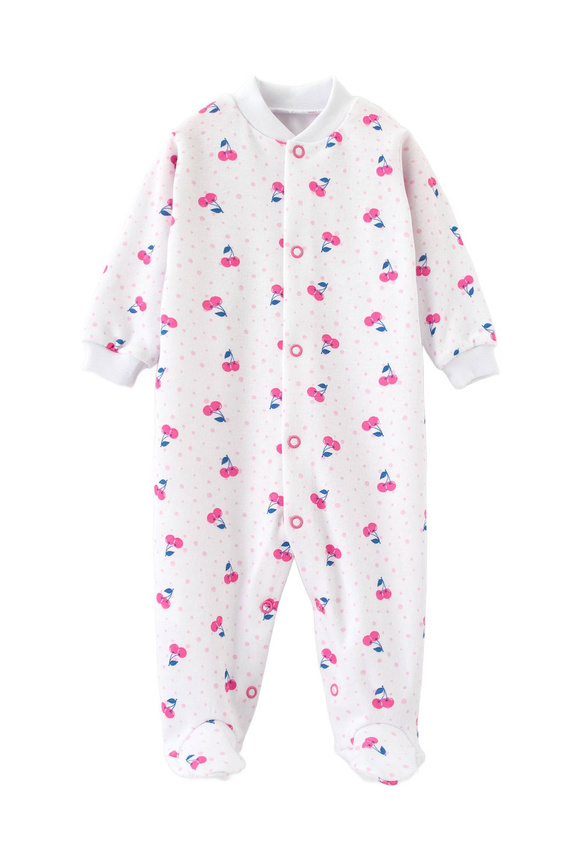 Salopeta Martex pentru bebelusi "Cherries" - bumbac, confortabil, prins, model fermecator