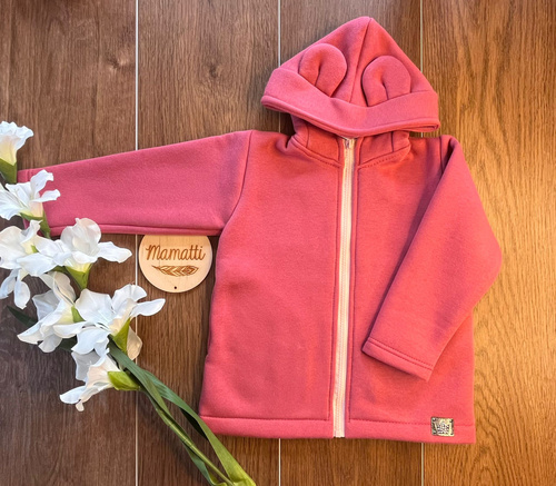 Hanorac pentru fete cu fermoar BH105 malaga – Mamatti