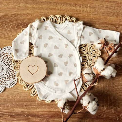 BD14226 Body cu mânecă lungă Hearts Mamatti