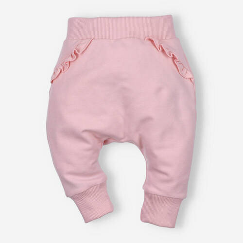 ABN-4518/PUR Pantaloni de trening Nini din bumbac organic, roz pudrat