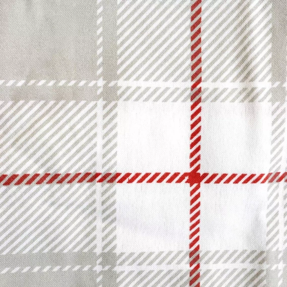 31516/1 Set de lenjerie de pat de Crăciun din flanel Flannellove Darymex gri roșu - set 100% bumbac, călduros și moale