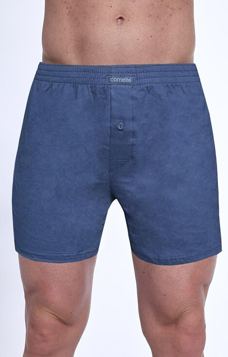 945/09 Boxer bărbați Cornette – pachet de 3 bumbac, turcoaz/albastru marin/cadrat