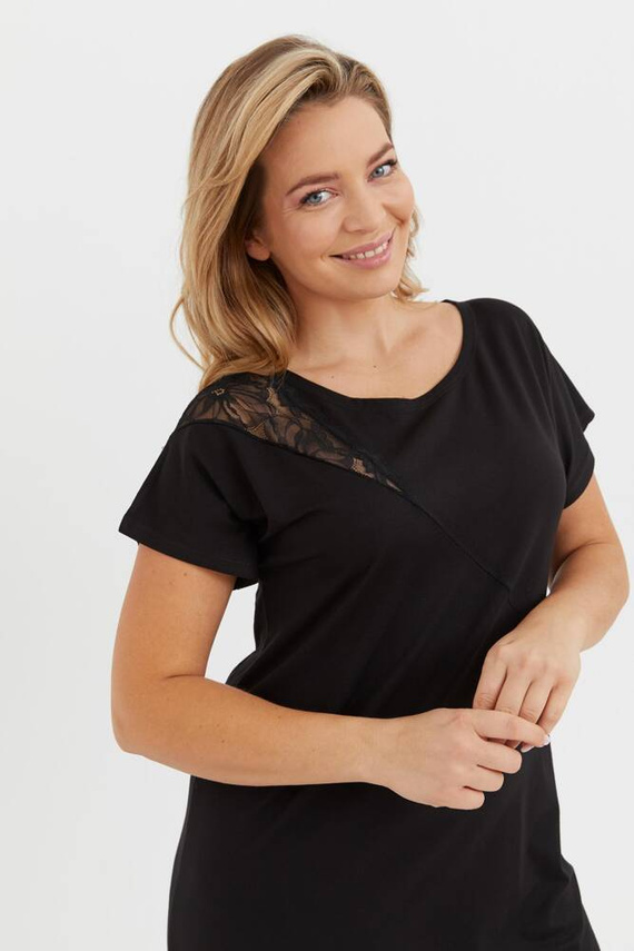 737 Velar Forex cămașă de noapte - negru