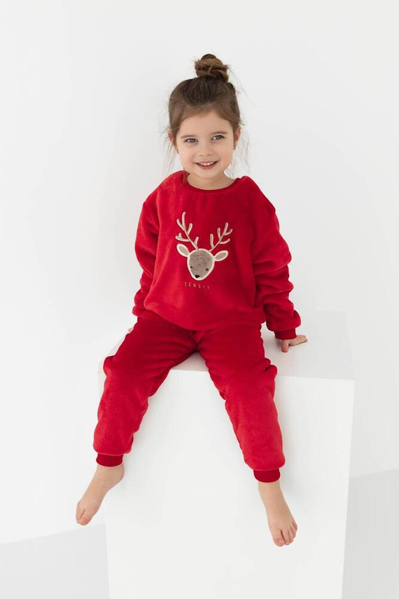 Pijama pentru copii Harriet Kids Sensis - roșu