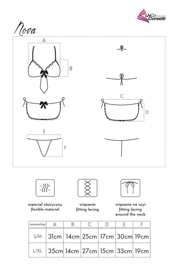 Nova LC 2773 Komplet damski LivCo Corsetti Fashion