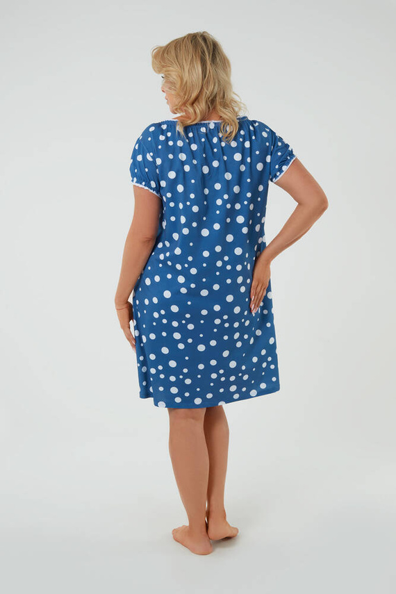 Raba cămașă de noapte și halat de alăptare Italian Fashion - blue print