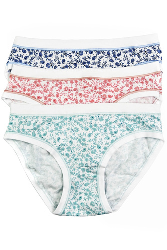 3362 MINI-5H100 Pachet de 3 Cotonella – chiloți de damă din bumbac, croi jos mini