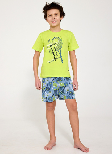 Pijama băieți din bumbac Cornette Young Boy 788/122 Tennis – tricou și șorturi