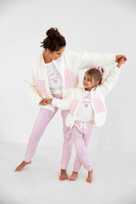 Bluză Nanny Kids de la Sensis - ecru-roz