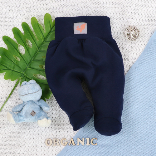 ABN-5392 Costume de dormit Fun Origami din bumbac organic Nini, bleumarin