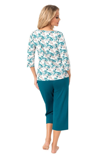 Pijamale de dama Irmina Donna - maneca 3/4, 95% vascoza, usoara si feminina