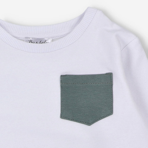 BOB-0004/086 Hanorac băieți By o Baby alb