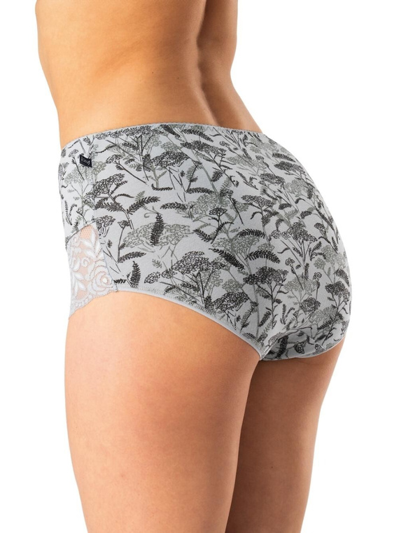 Slip dama Key LPF 578 gri negru – bumbac, confortabil, 2 piese la pachet