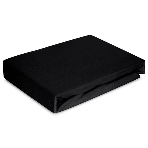 Cearceaf Jersey 4 Eurofirany cu elastic bumbac elastan 190 g/m² negru