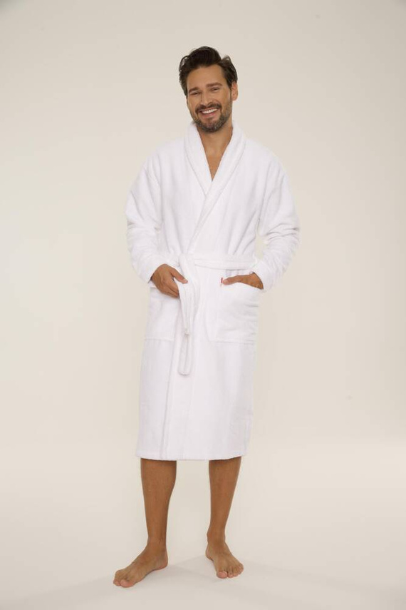 735 Manuele halat de bărbați De Lafense - alb