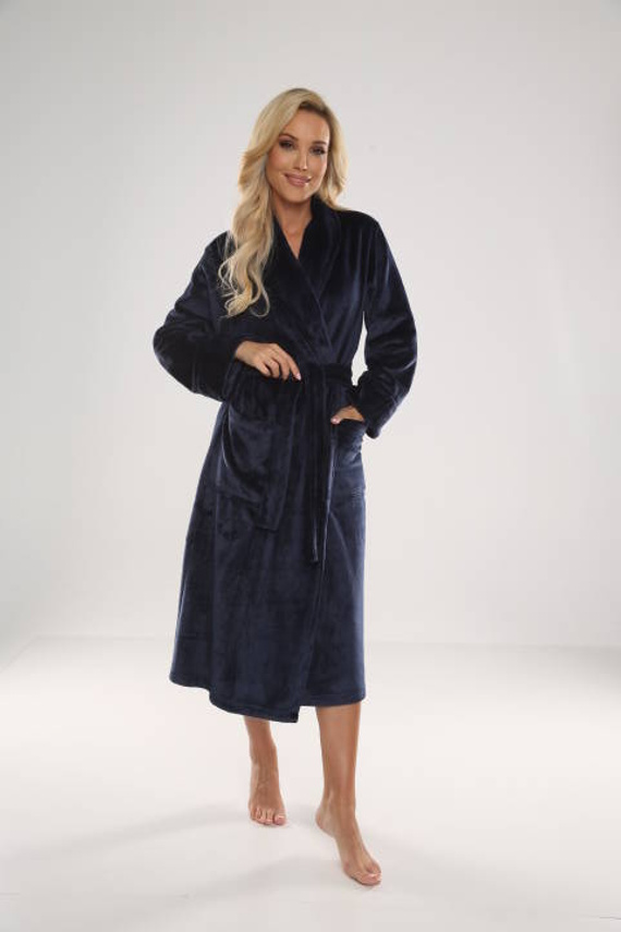 628 Abigail Halat de baie lung Forex pentru femei - albastru marin