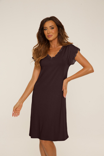 816 Cămașă de noapte Hazel De Lafense - ciocolată