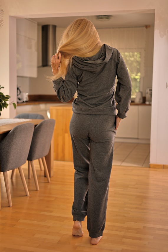 Trening dama Brav Mirale | Set confortabil din bumbac | Producție poloneză - gri