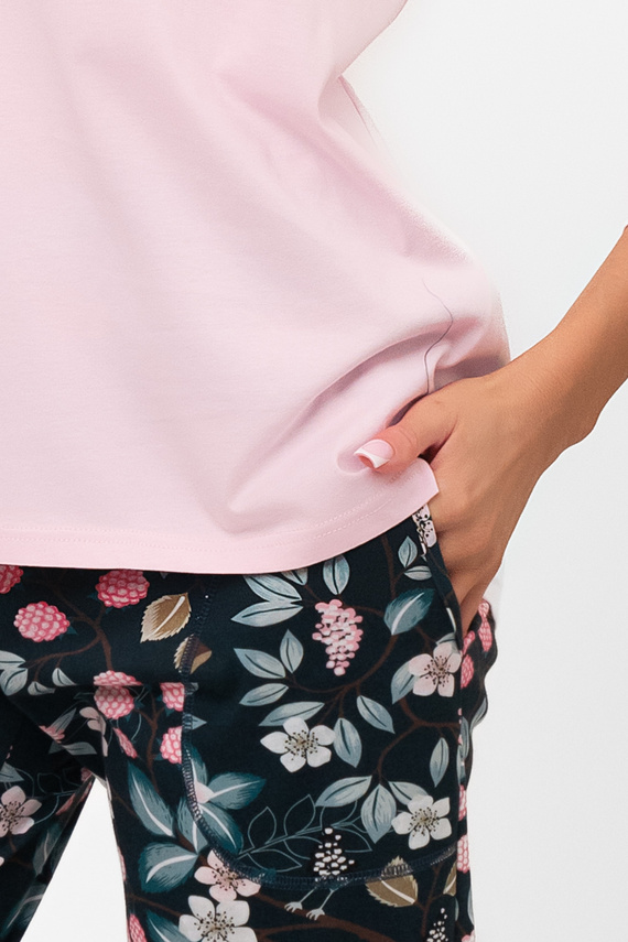 Pijama din bumbac pentru femei Marisal - 3/4 bluză, 7/8 pantaloni Italian Fashion  