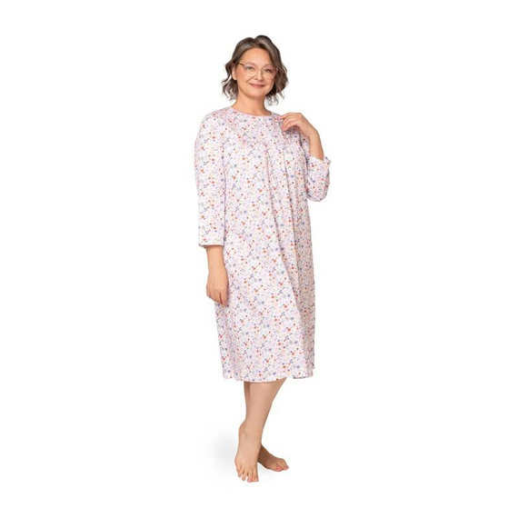 204 Cămașă de noapte cu fermoar Bogna II Martel - alb-violet 25