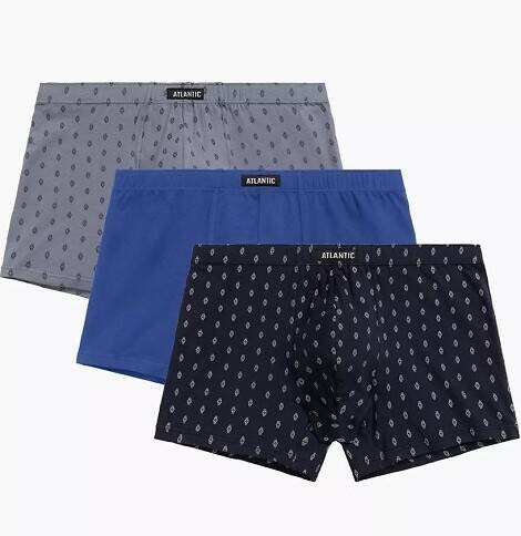 Boxer bărbați 3MH-195 Atlantic - bleumarin-gri