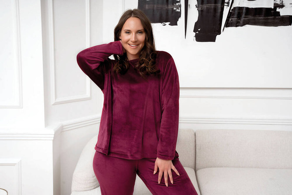 Set pentru femei Akara Italian Fashion - burgundy 