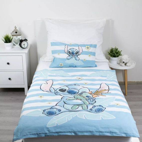 Jerry Fabrics Lenjerie de pat din bumbac Lilo & Stitch Tropical Hugs 100x135 40x60
