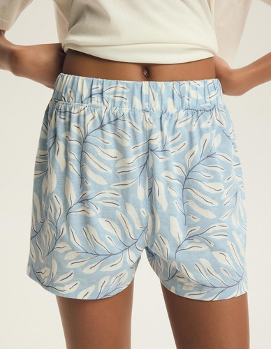 Pijama 44485 Estes Henderson – 100% bumbac, broderie florală, mâneci scurte