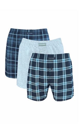 Bokserki 945/13 Cornette bărbați, bumbac, boxer lejeri, set 3 buc.