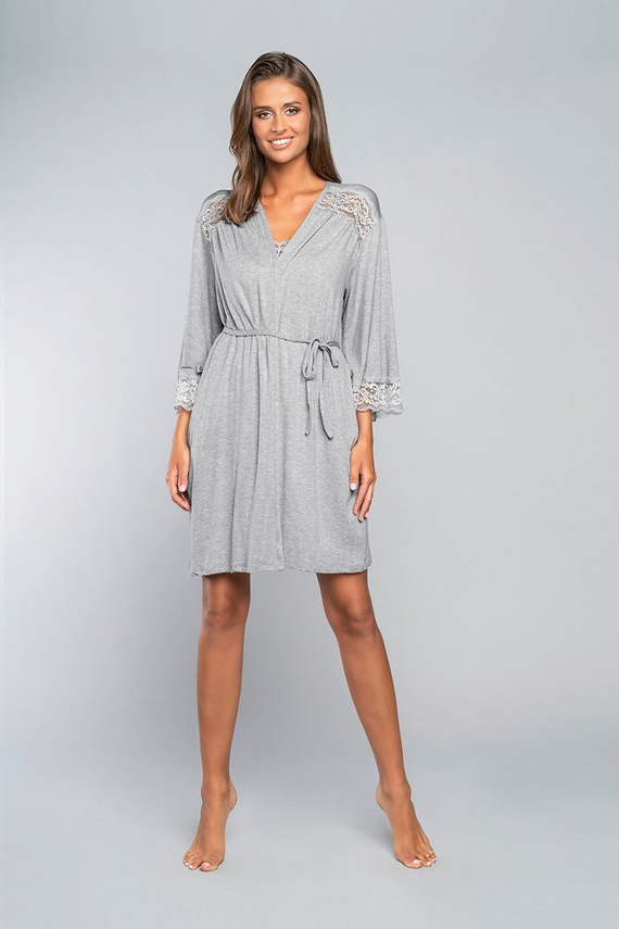 Halat Samaria Italian Fashion cu mânecă 3/4 - gri