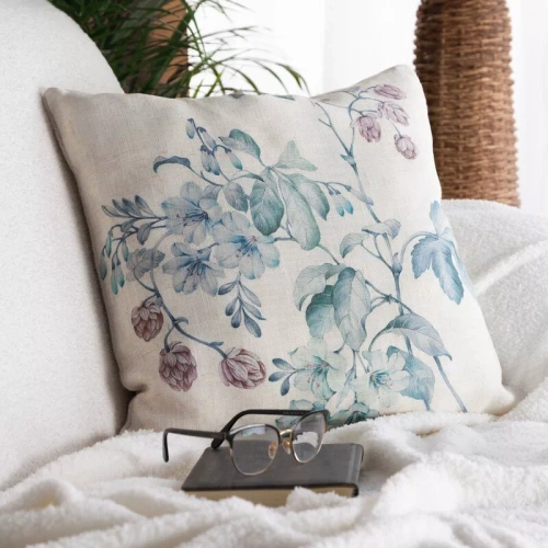 Lenjerie 41 Fata de perna decorativa Eurofirany | Verde natural, model de frunze