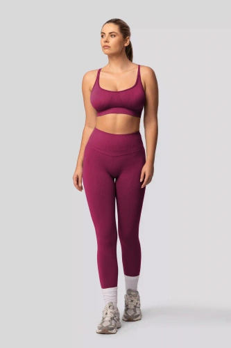 Colanți push-up Spaio PRO talie înaltă modelatori opaci red wine