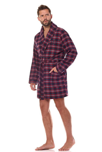 Halat de baie pentru bărbați 2470 Ben L&L - bleumarin