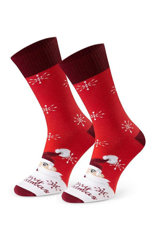 Art.136 Ciorapi barbati de Craciun Steven red 161 – Modele de Craciun, bumbac