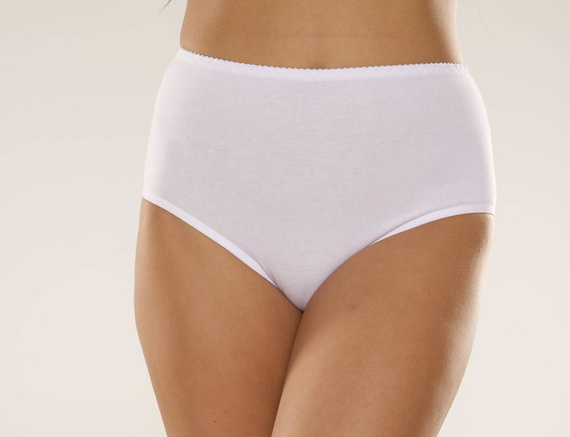 018 Sara Chiloți cu talie înaltă De lafense - alb